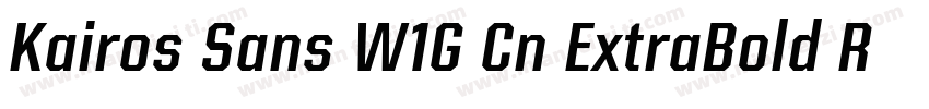 Kairos Sans W1G Cn ExtraBold Regula字体转换